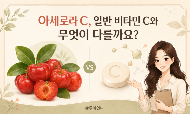 아세로라 C, 일반 비타민 C와 무엇이 다를까요?