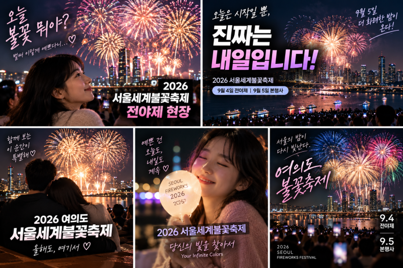 여의도에서 갑자기 불꽃이?｜서울세계불꽃축제 2026 전야제, 본행사 시간 정리