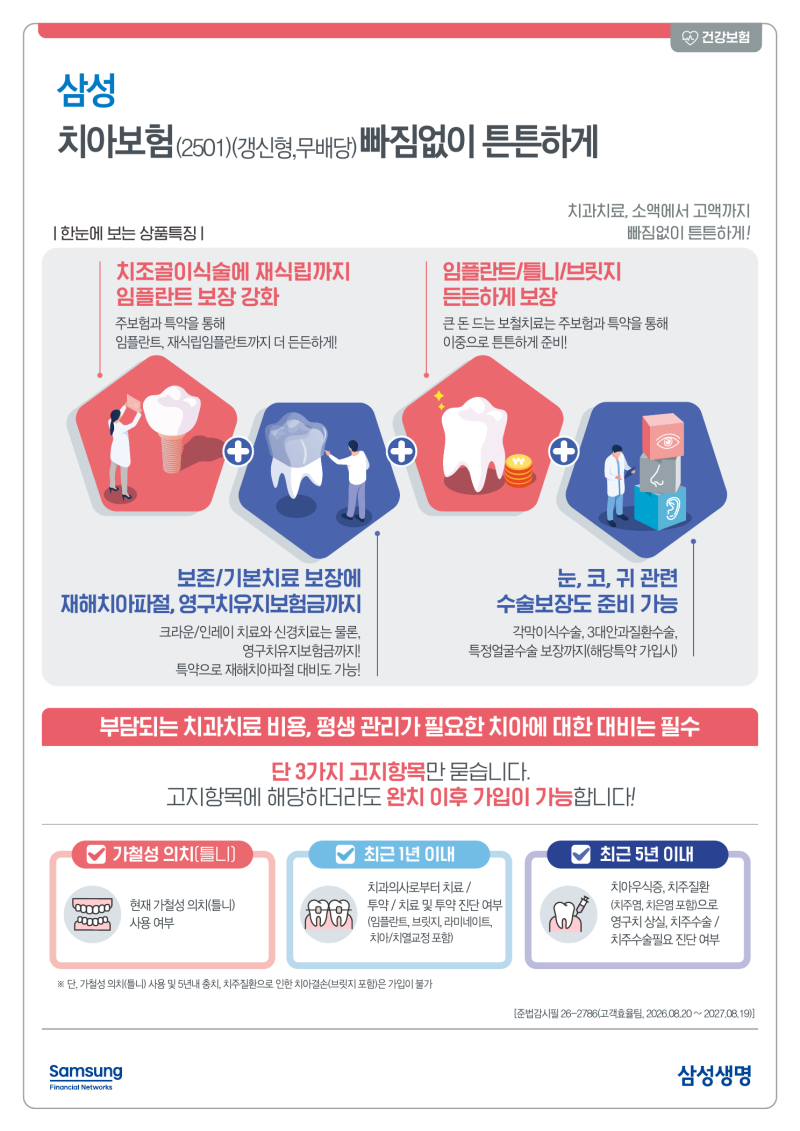 임플란트만 보장하면 치아보험 준비 끝일까요?｜틀니·브릿지·크라운·신경치료·재식립 임....