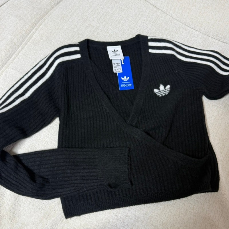 아디다스 X 제니 콜라보 니트 랩 가디건 후기 | adidas originals by jennie