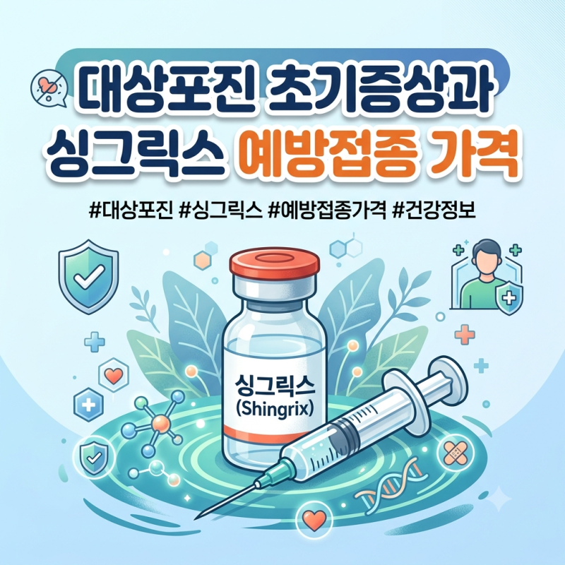 스치기만 해도 통증이? 대상포진 초기증상 5가지와 예방접종 가격 실비 지원 총정리