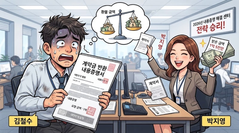 계약금 반환 내용증명 작성방법, 같은 계약인데 돌려받는 금액이 갈리는 이유 2026