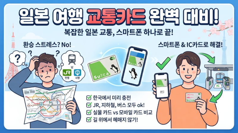 [일본 여행 교통카드, 처음 가는 사람이라면 출발 전에 이것부터]