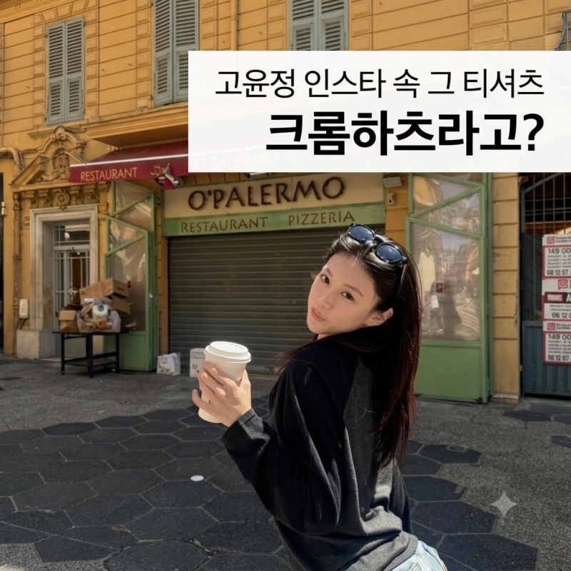고윤정 인스타 사복 패션, 크롬하츠 나그랑 티셔츠 정보랑 리셀가 찾아봄!