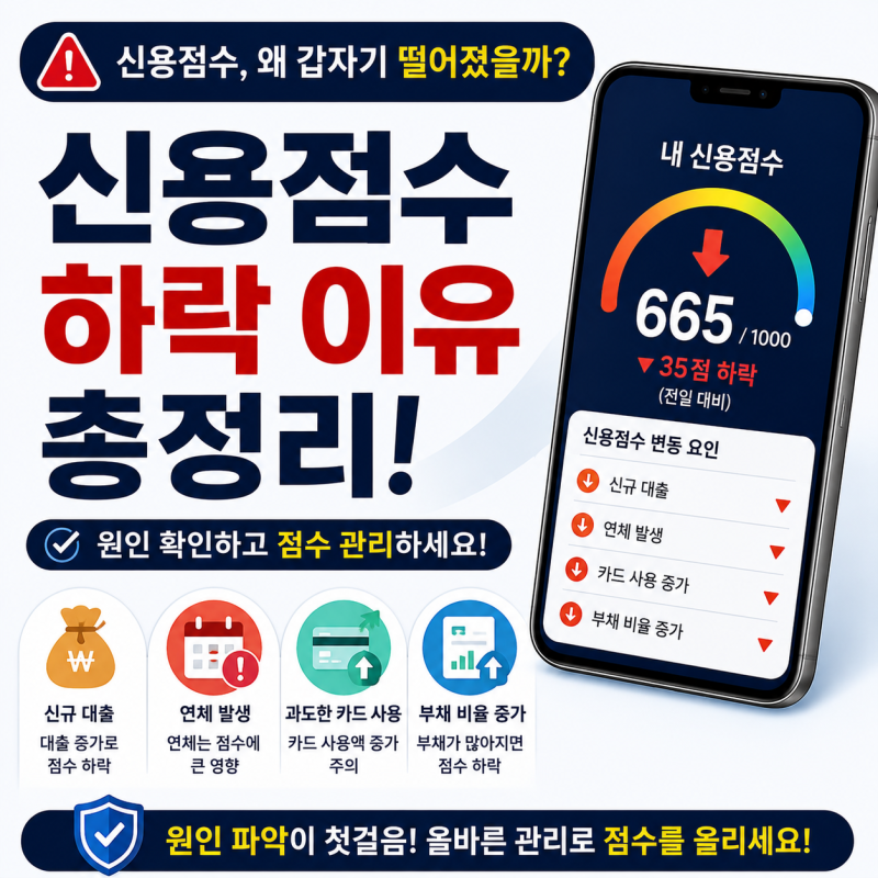 현금서비스·카드론 신용점수 얼마나 떨어질까?｜이용 전 꼭 알아야 할 신용점수 영향