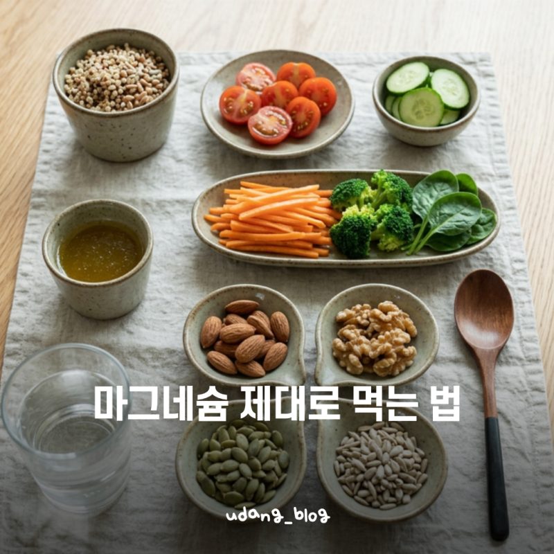 마그네슘 효능과 섭취방법, 음식부터 영양제까지 정리