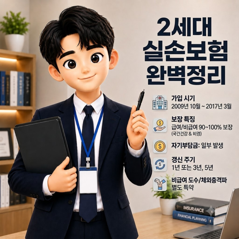 2세대 실손보험 완벽 정리｜가입시기부터 1·2·3차 개정, 보상범위와 보험금 계산방법까지