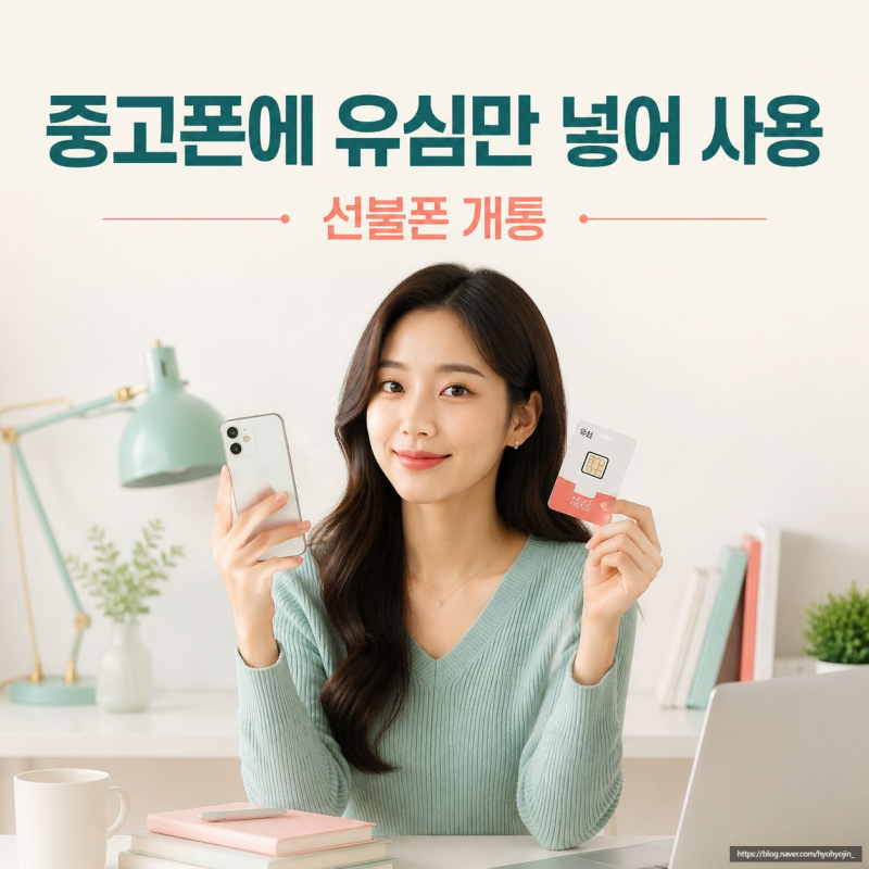 중고폰 구매 후 선불폰 개통, 유심만 넣어 사용하는 법