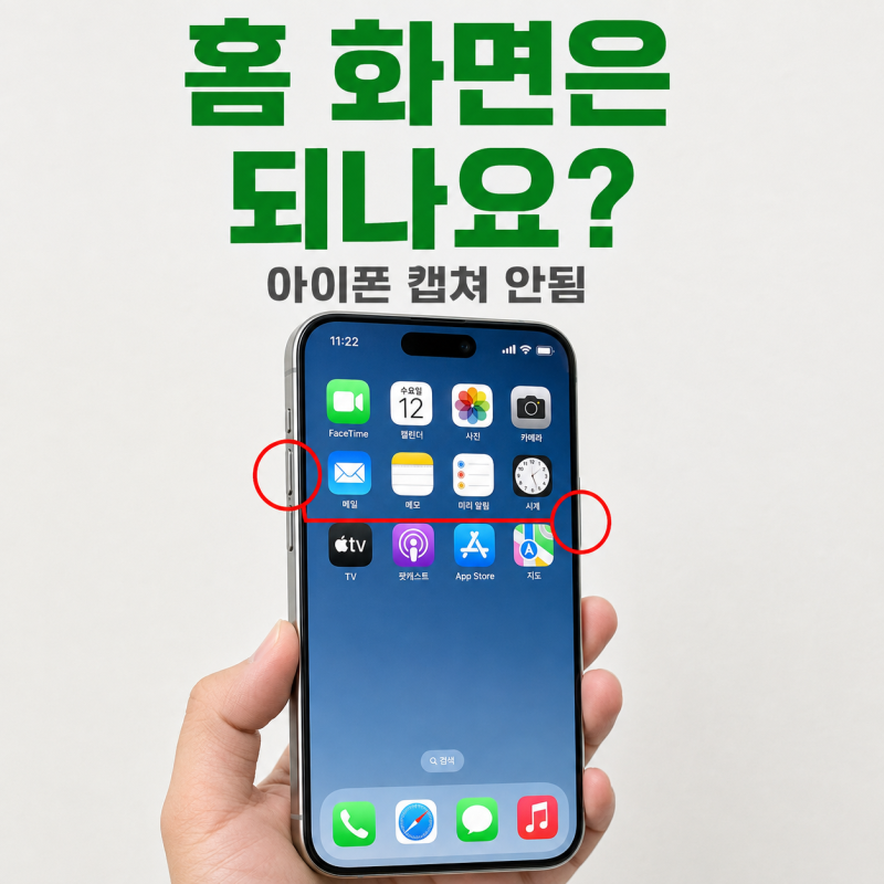 "버튼 눌러도 그대로예요" 아이폰 캡쳐 안됨 보안 앱부터 가리는 순서