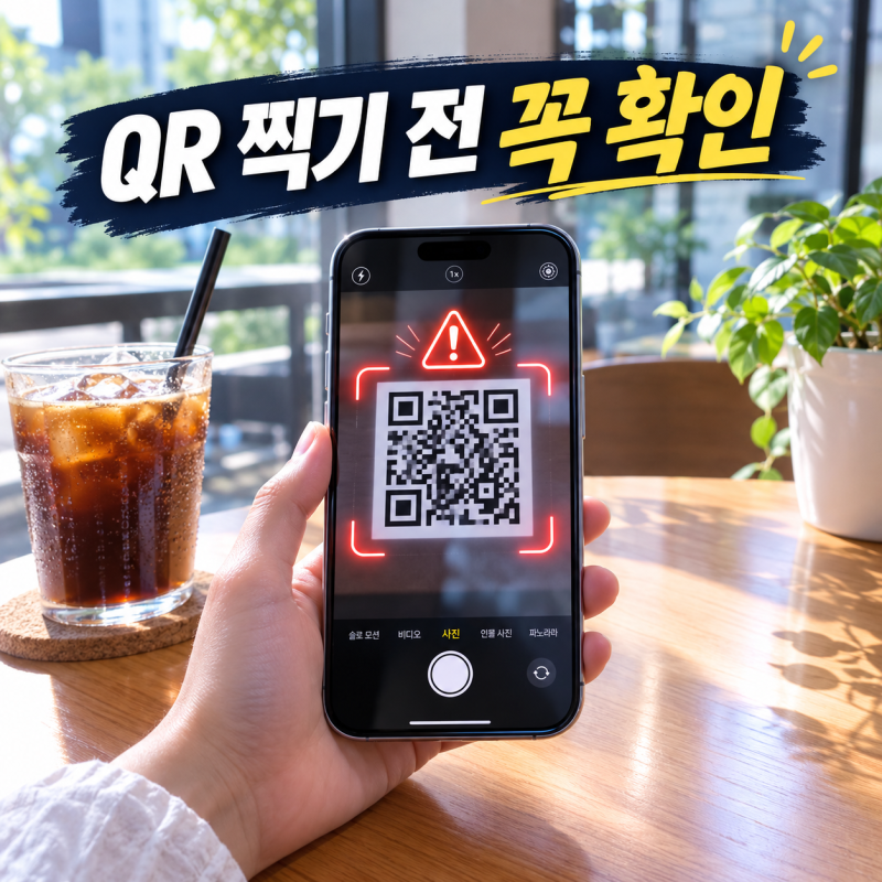 QR코드 피싱 구별하는 법, 찍기 전 이것부터