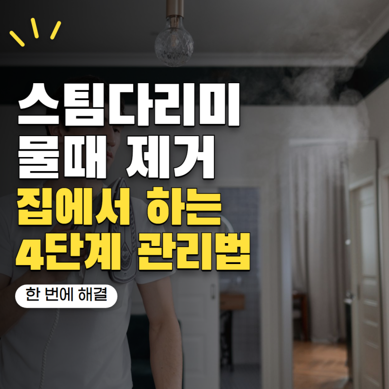 스팀다리미 청소 어떻게 해야 할까? 내부 물때 제거하는 방법 4단계