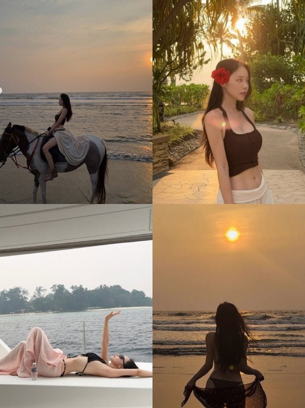 “비키니 입고 해변 승마?” 박성광 아내 이솔이, 코타키나발루서 세계 3대 석양 대신 얻은 ....