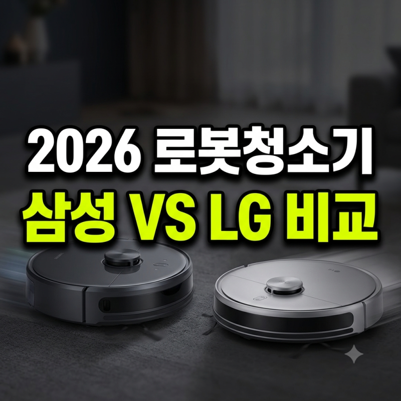2026년 삼성 vs LG 로봇청소기 비교: 흡입력부터 회피력까지 완벽 분석