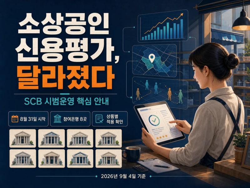 소상공인 신용평가가 달라졌다는데, 참여은행과 준비자료부터 확인