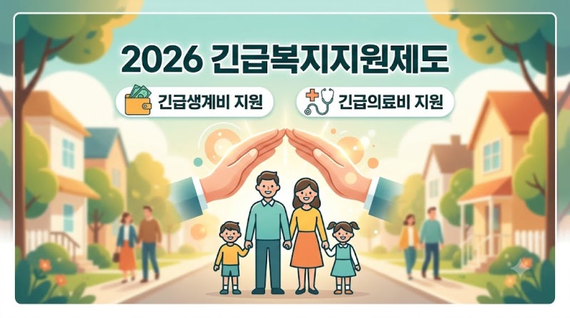 2026 긴급복지지원제도 총정리｜긴급생계비·의료비 신청 자격과 지원 금액