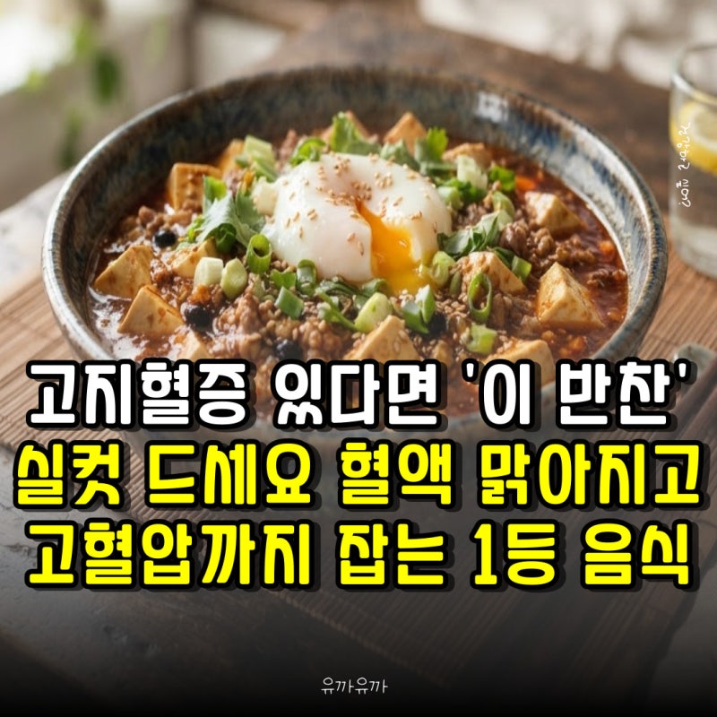 고지혈증 있다면 '이 반찬' 실컷 드세요 혈액 맑아지고 고혈압까지 잡는 1등 음식