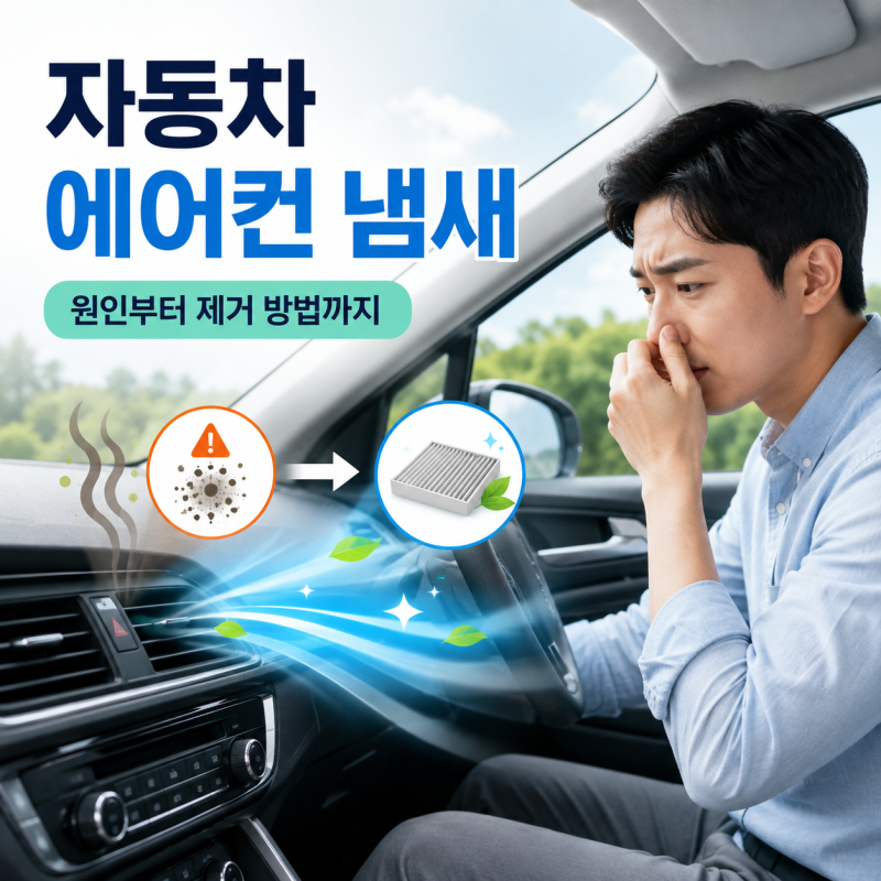 자동차 에어컨 냄새 원인과 없애는 방법