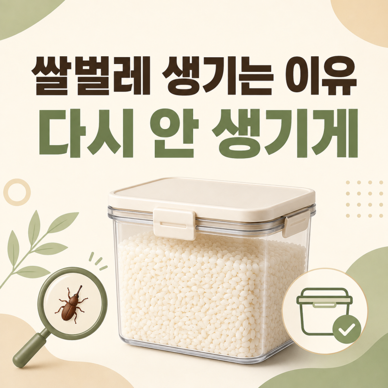 쌀벌레 생기는 이유, 쌀통에 다시 안 생기게 보관하려면?