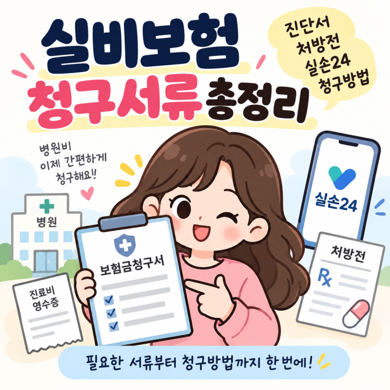 실비보험 청구서류 총정리｜진단서·처방전·실손24 청구방법