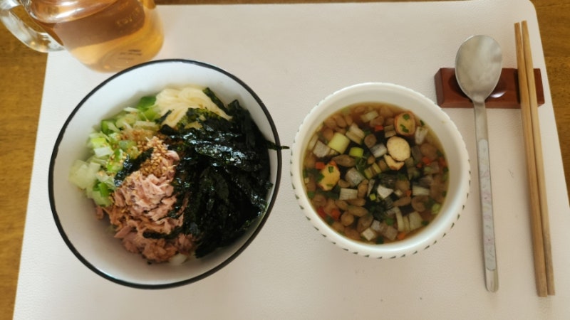 참치마요 우동  초간단 10분 레시피