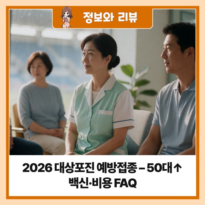 2026 대상포진 예방접종 – 50대↑ 백신·비용 FAQ