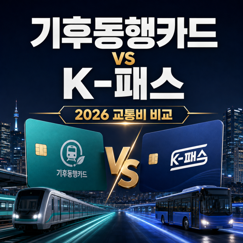 기후동행카드 vs K-패스 비교2026년 9월 종료 일정부터 모두의카드 환급까지, 지금 무엇을 선택....