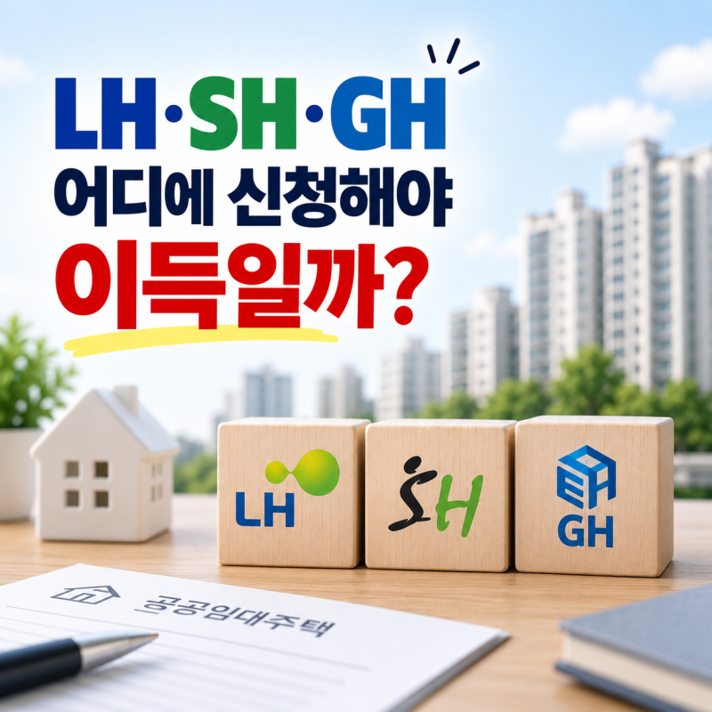 "LH, SH, 도대체 어디에 신청해야 이득이지?" 2026년 LH·SH·GH 공공임대주택의 결정적 차이점 및 ....