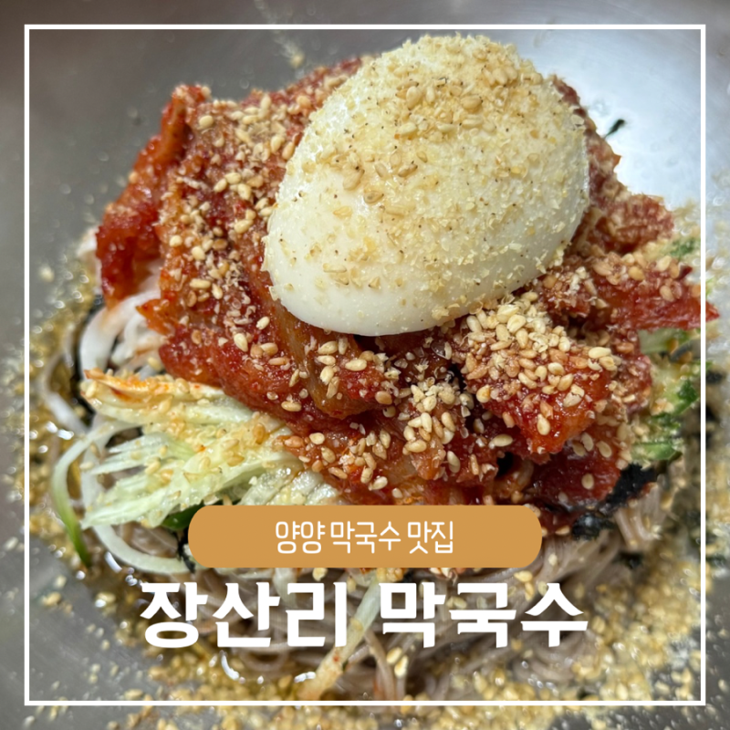 양양 막국수 맛집 장산리 막국수 생활의 달인에 나온 곳 솔직 후기