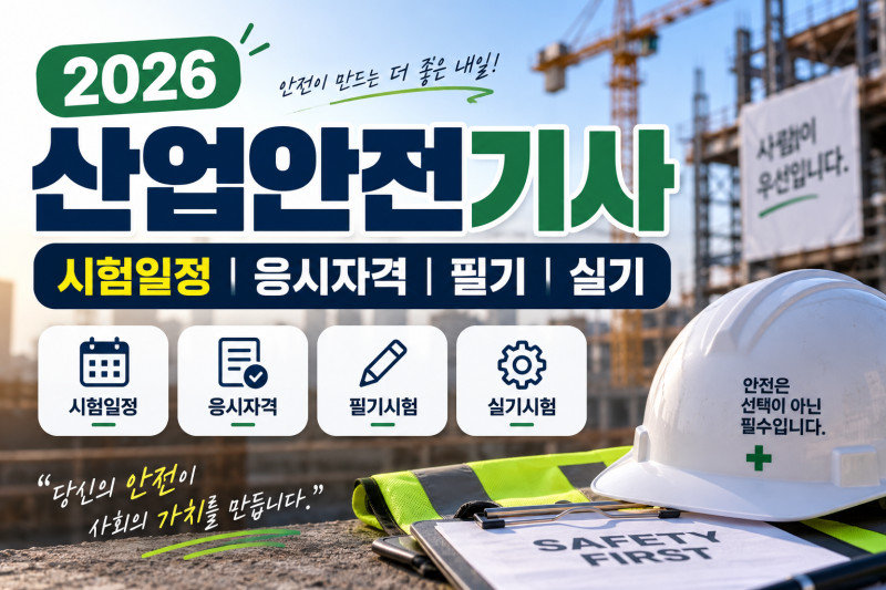 2026 산업안전기사 총정리｜응시자격·시험일정·필기·실기·합격기준