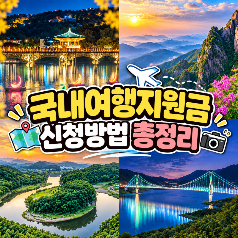 국내여행지원금 지역사랑 휴가지원 반값여행 신청정보 및 링크