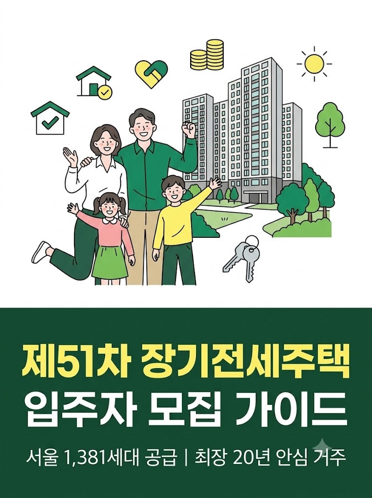 SH 제51차 장기전세주택 1381세대 모집 디에이치방배 청담르엘 자격과 일정 총정리