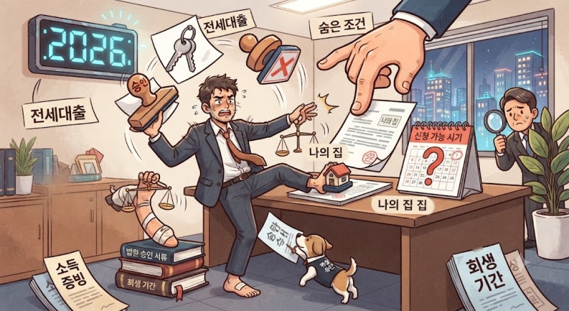 개인회생 중 전세대출, 승인과 탈락을 가르는 숨은 조건 2026