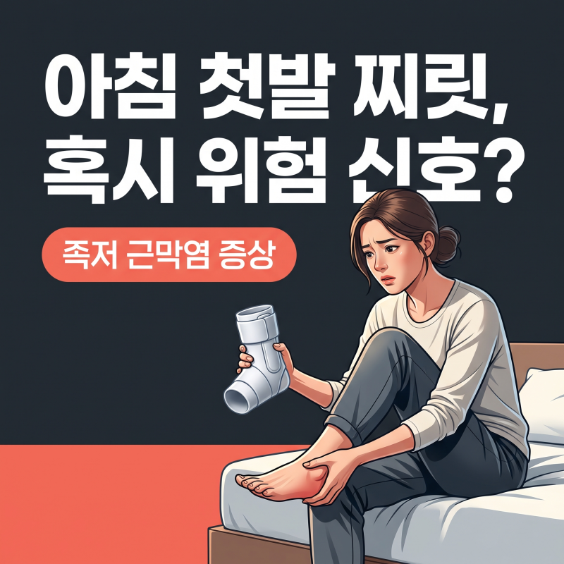 족저근막염증상, 아침 첫발 찌릿하다면 확인해야 할 기준