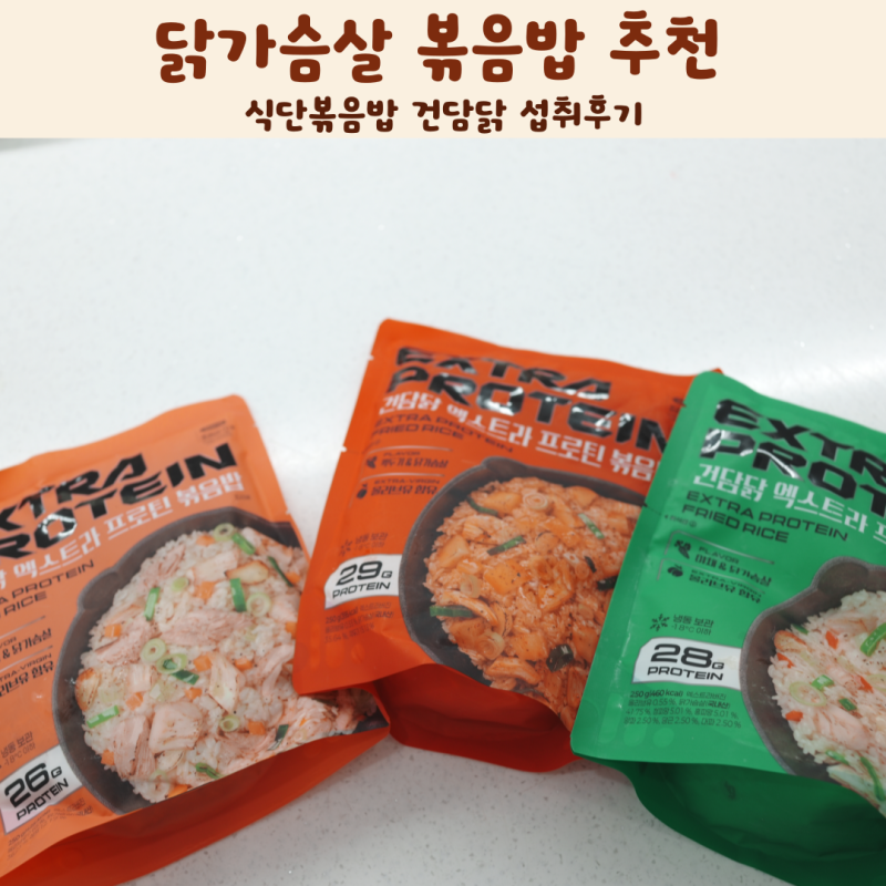 닭가슴살 볶음밥 추천 식단볶음밥 건담닭 섭취후기