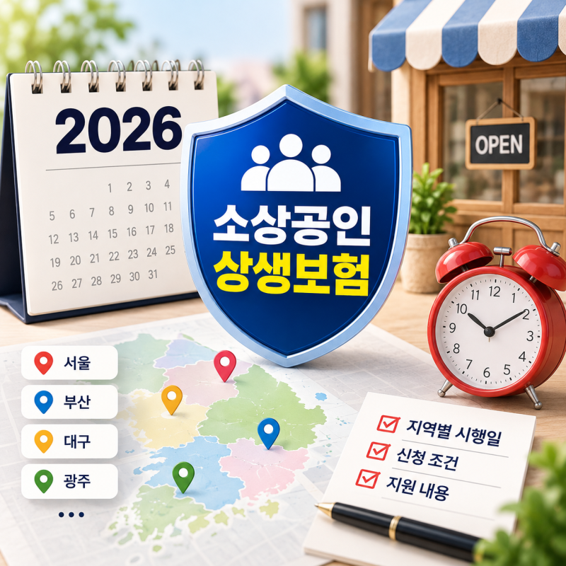 2026 소상공인 상생보험, 지역별 시행일 달라 확인 안 하면 놓칩니다