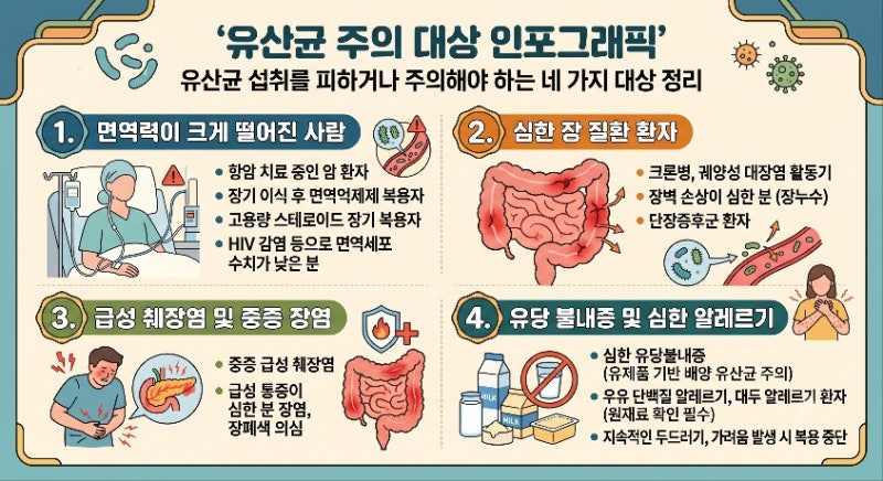 유산균 아무나 먹으면 안 됩니다 꼭 피해야 하는 네 가지 경우