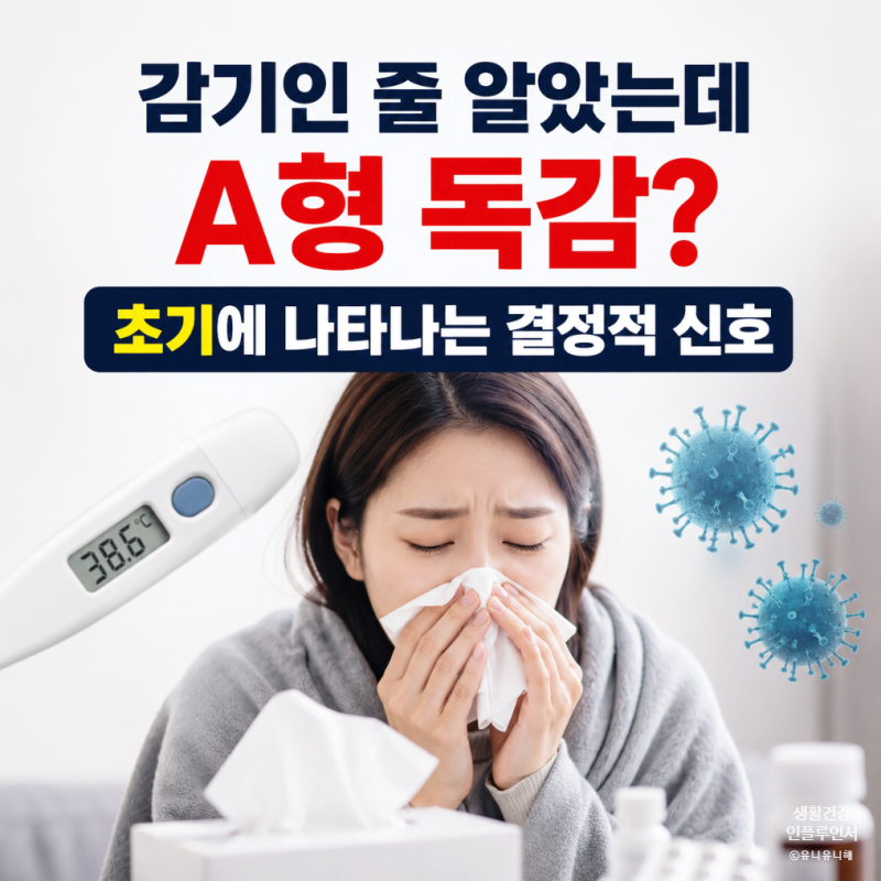 A형 독감 증상, 감기인 줄 알았다가 놓치는 초기신호, 전염 격리기간까지