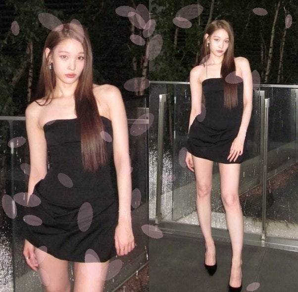 신세계 장녀 애니, 튜브톱 하나로 3세 이미지 전략을 바꿨다? 올블랙이 가진 이중적 의미