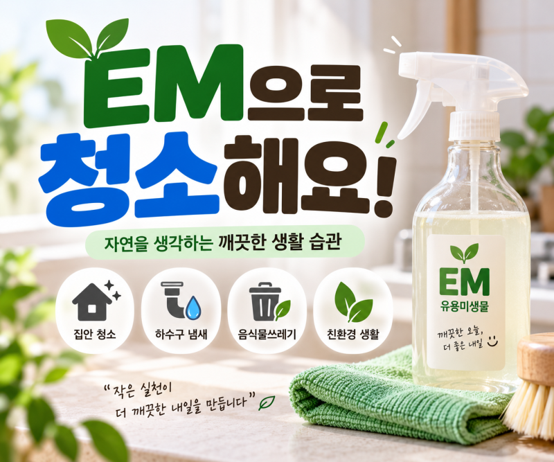 EM이 뭔데? 지금까지 몰랐던 생활 속 EM 활용법과 청소할 때 주의할 점