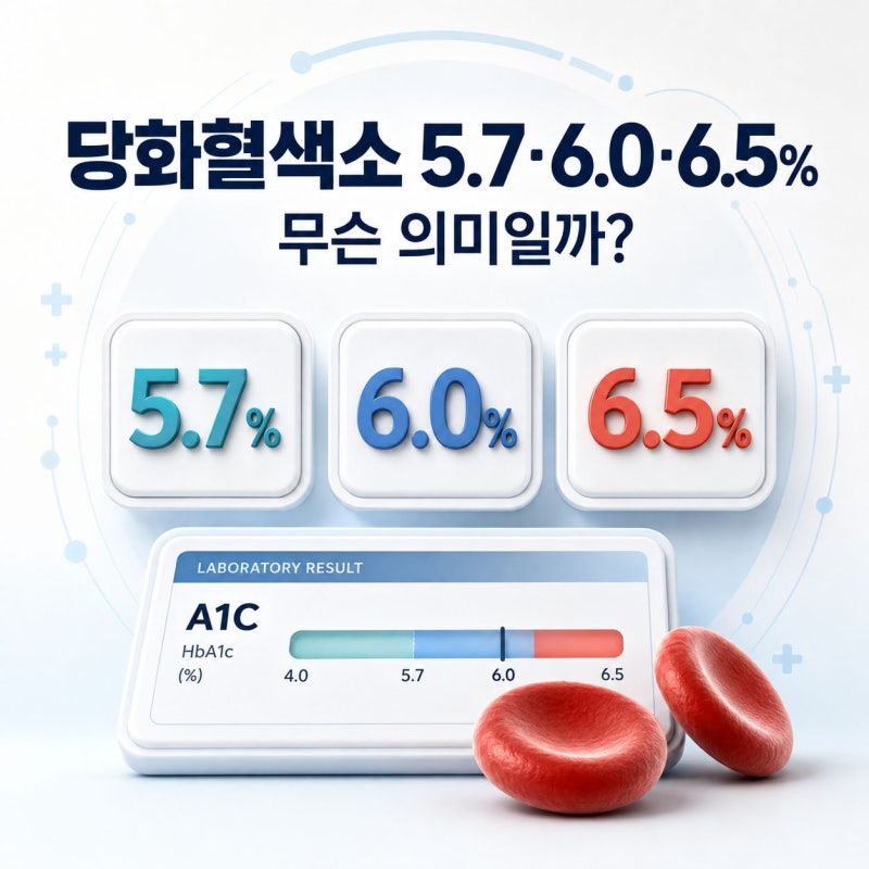 당화혈색소 정상수치는? 5.7·6.0·6.5% 의미와 당뇨병 전단계 관리법