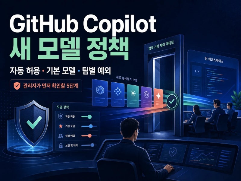 Copilot 새 모델이 조직에 자동으로 보일 때, 기본모델 정책 관리법