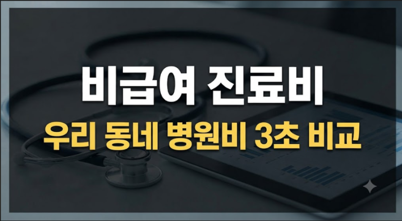 내가 가는 병원만 비싸게 내고 있나?ㅣ 건강보험심사평가원 사이트로 지역별·항목별 비급여....