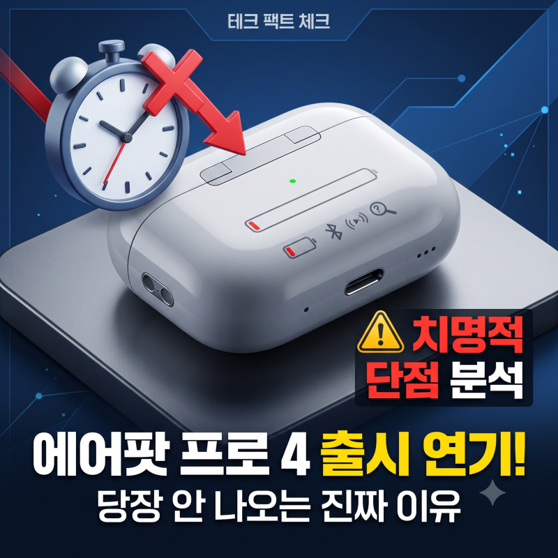 에어팟 프로 4 출시일! 당장 안 나오는 이유와 치명적 단점 분석