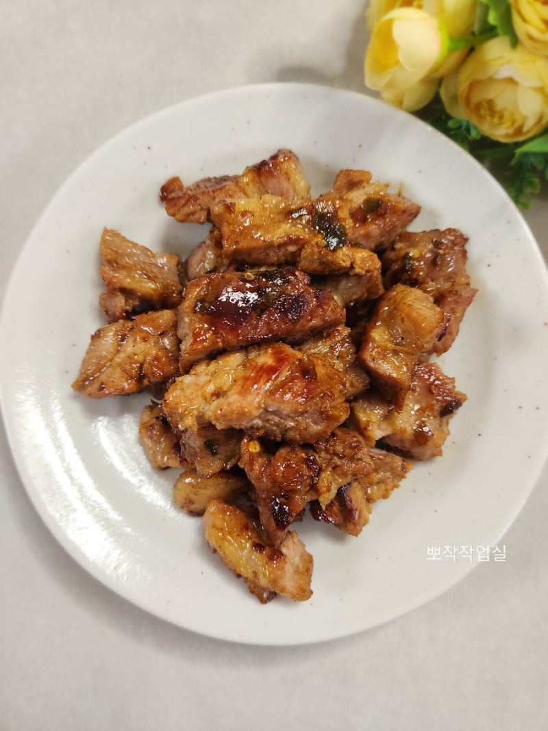 류수영 양념돼지갈비 레시피 | 숯불향 가득!