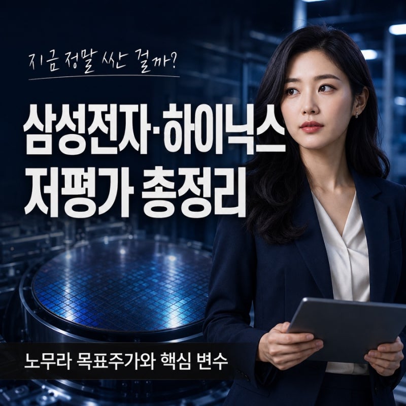 삼성전자·SK하이닉스 저평가 논란 총정리｜노무라 목표주가 67만원·470만원의 근거는?