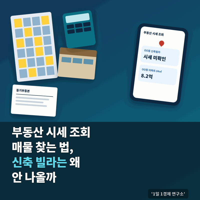 부동산 시세 조회 매물 찾는 법, 신축 빌라는 왜 안 나올까