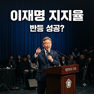 "이 수치가 실화?" 이재명 지지율 깜짝 반등.. 40% 고지 눈앞에 둔 결정적 이유