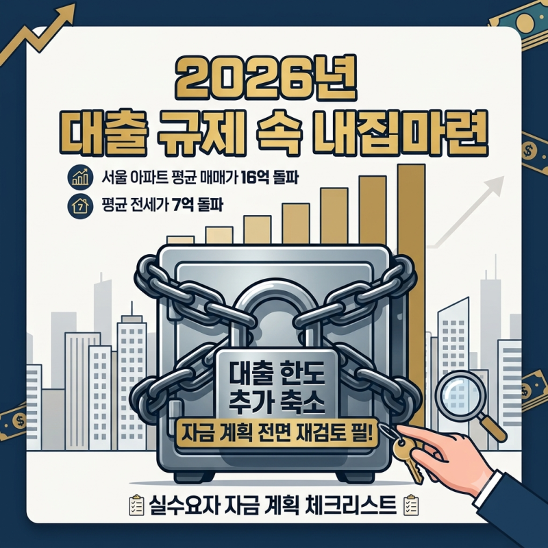2026년 부동산 대출규제, DSR 3단계와 내집마련