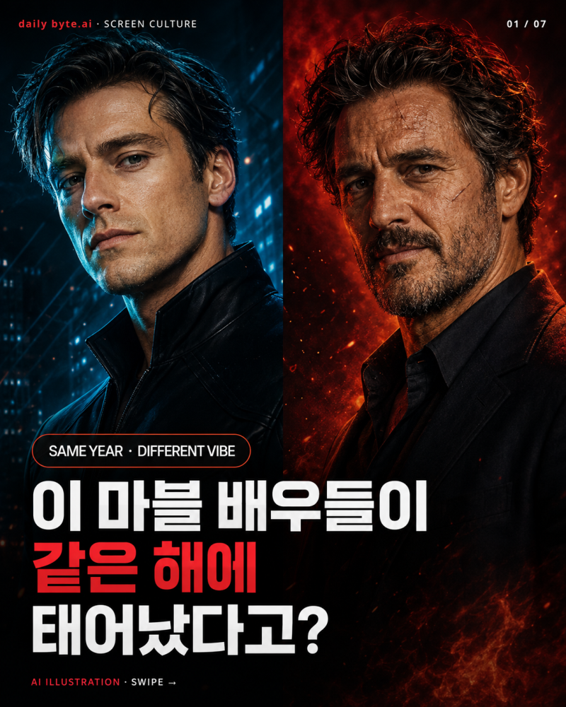 토비 맥과이어와 페드로 파스칼이 동갑입니다 (같은 해 태어난 마블 배우 5쌍)