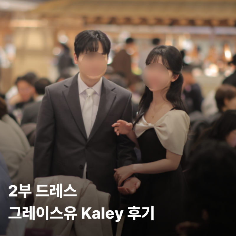 더링크호텔 피로연 2부 블랙 드레스 그레이스유 Kaley 후기 (착샷위주)